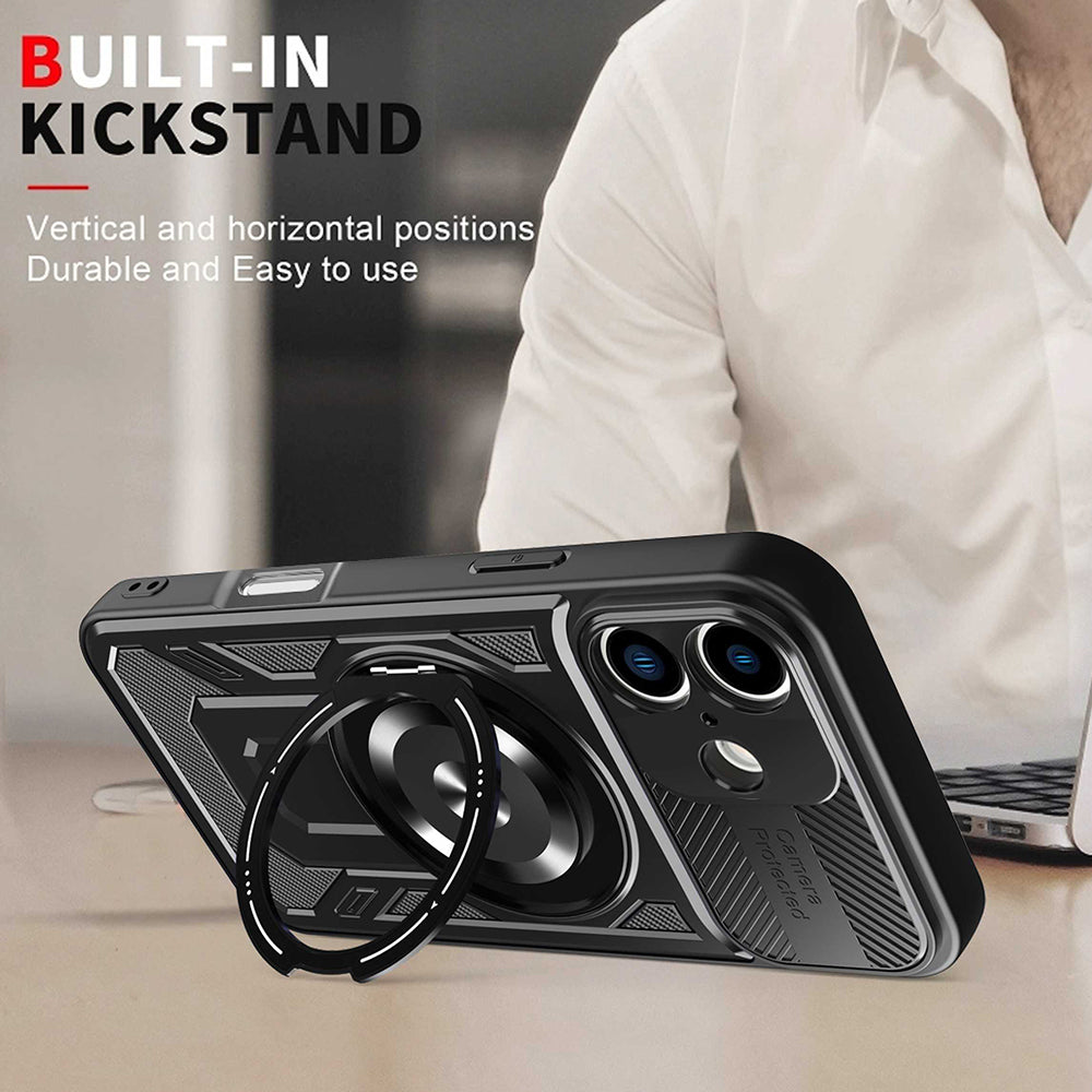 Tok Apple iPhone 16 Plus-hoz, Techsuit, RuggedCam, Szürke