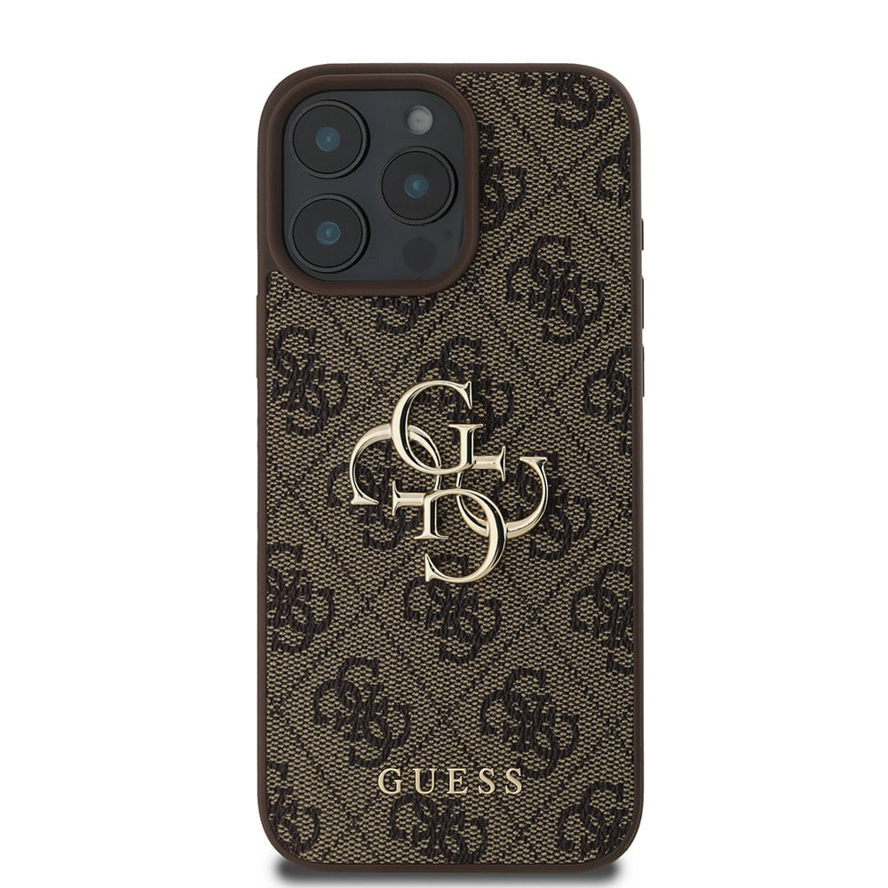 Tok Apple iPhone 16 Pro-hoz, Guess, 4G Big Logo, Barna