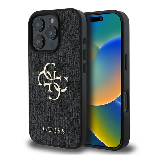 Tok Apple iPhone 16 Pro-hoz, Guess, 4G Big Logo, Fekete
