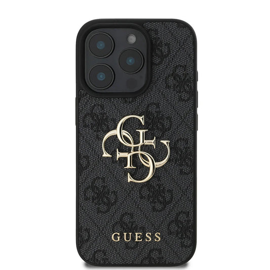 Tok Apple iPhone 16 Pro-hoz, Guess, 4G Big Logo, Fekete