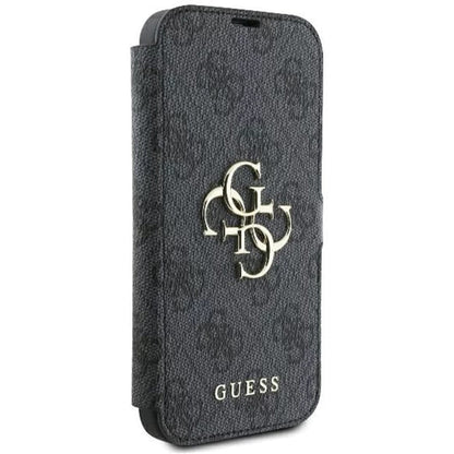 Tok a Apple iPhone 16 Pro-hoz, Guess, 4G Book, Fekete