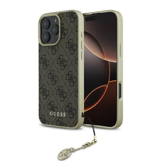 Tok Apple iPhone 16 Pro-hoz, Guess, 4G Charm, Barna