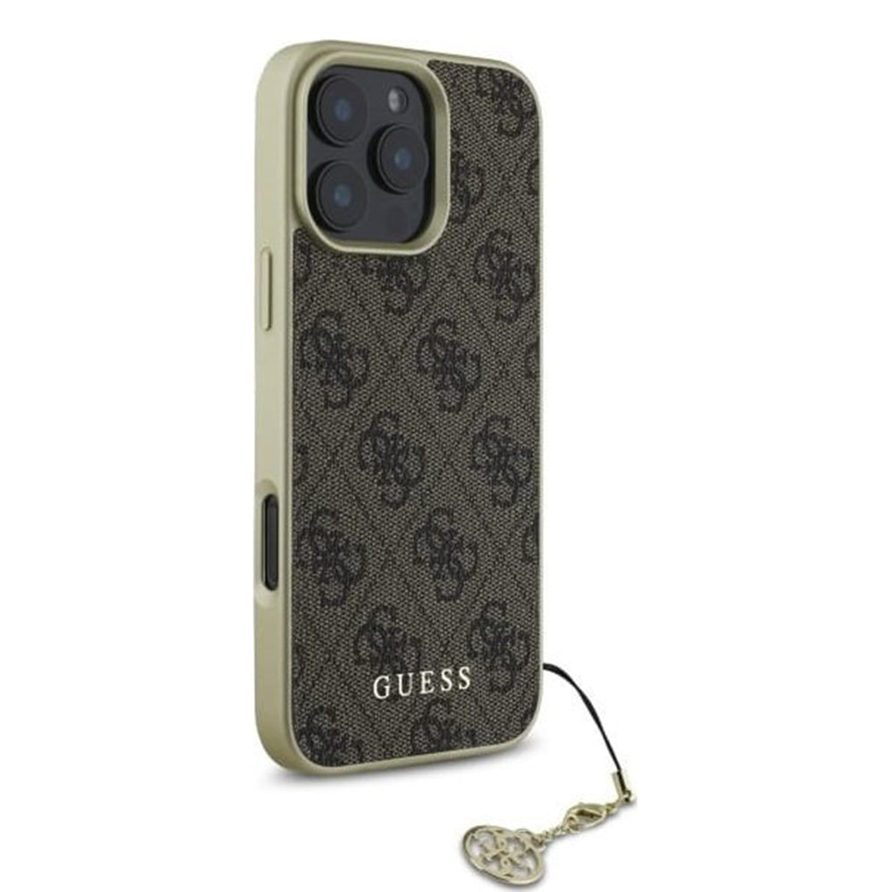 Tok Apple iPhone 16 Pro-hoz, Guess, 4G Charm, Barna