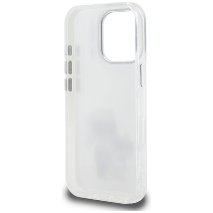Tok Apple iPhone 16 Pro-hoz, Karl Lagerfeld, IML Aquarelle Logo Karl & Choupette, Fehér