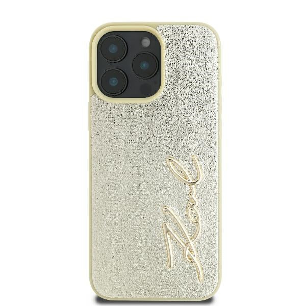 Tok Apple iPhone 16 Pro-hoz, Karl Lagerfeld, Metal Signature, Arany