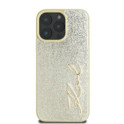Tok Apple iPhone 16 Pro-hoz, Karl Lagerfeld, Metal Signature, Arany