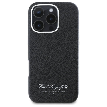 Tok Apple iPhone 16 Pro-hoz, Karl Lagerfeld, RSG, Fekete