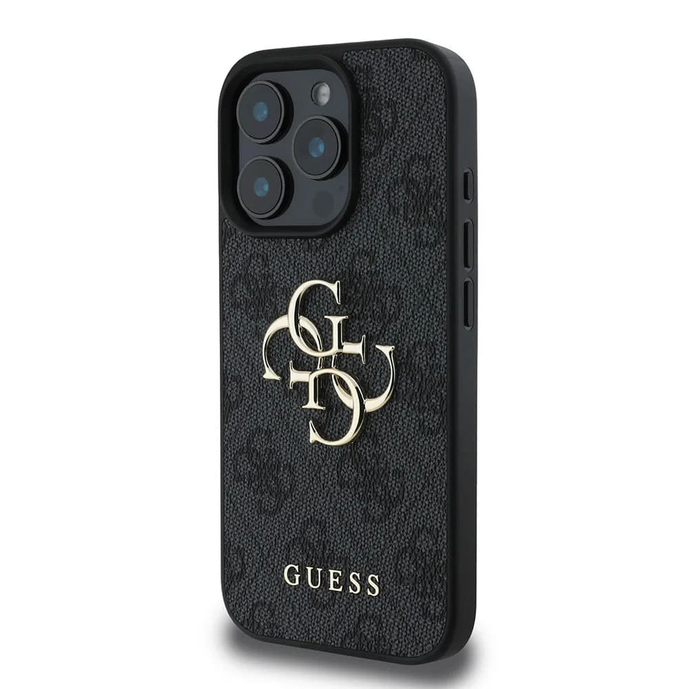 Tok Apple iPhone 16 Pro Max készülékhez, Guess, 4G Big Logo, Fekete