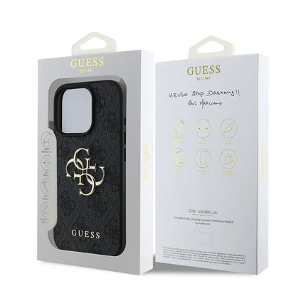 Tok Apple iPhone 16 Pro Max készülékhez, Guess, 4G Big Logo, Fekete