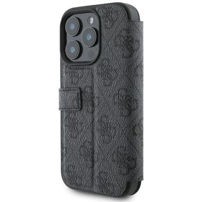 Case for Apple iPhone 16 Pro Max, Guess, 4G Book, Black