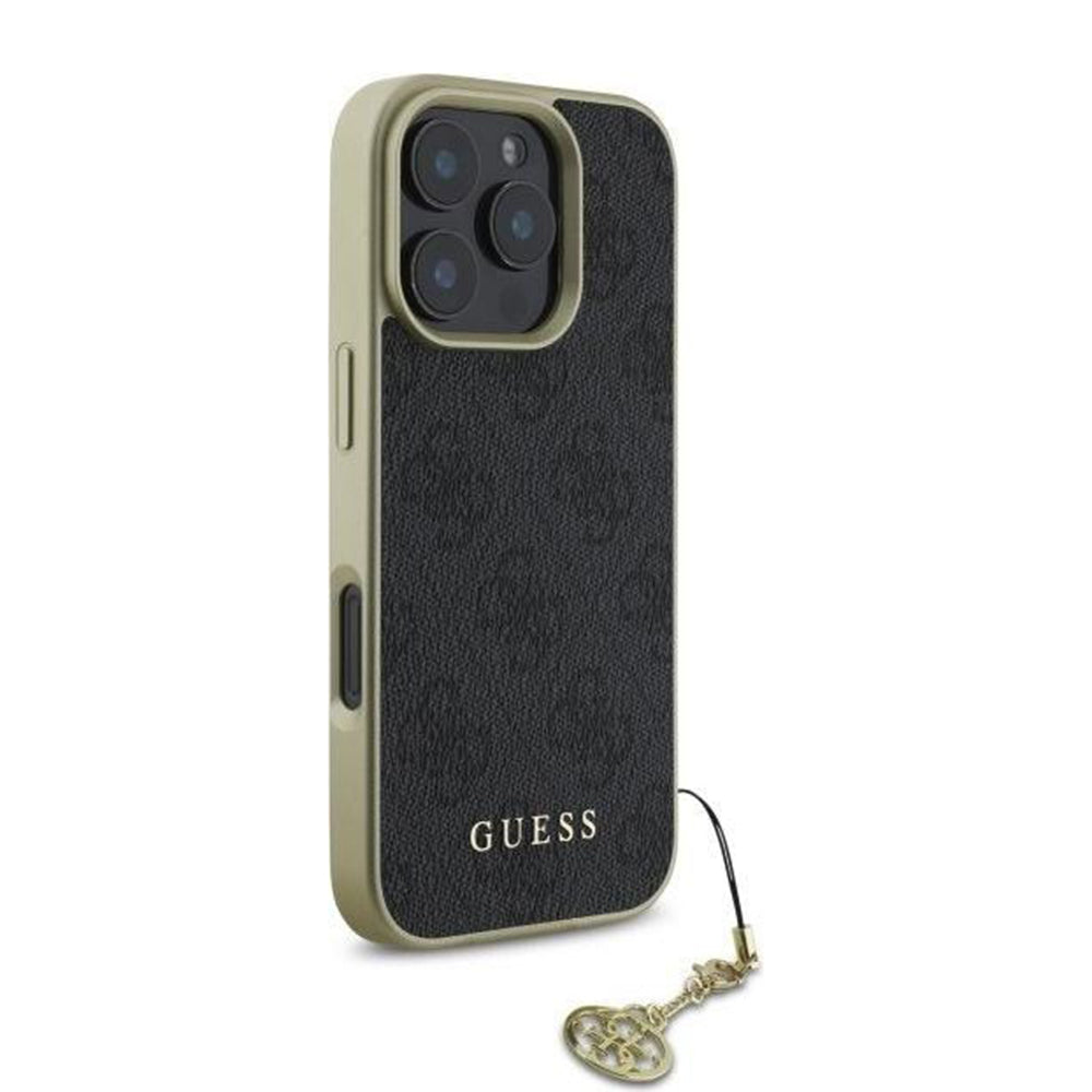 Tok a Apple iPhone 16 Pro Max-hoz, Guess, 4G Charm, Fekete