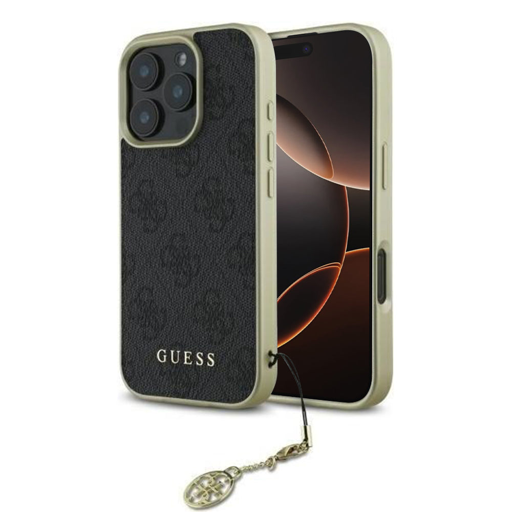 Tok a Apple iPhone 16 Pro Max-hoz, Guess, 4G Charm, Fekete