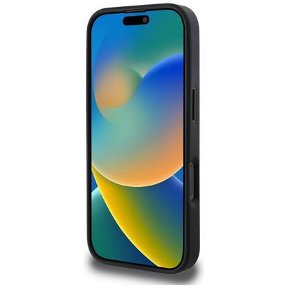 Tok Apple iPhone 16 Pro Max-hoz, Guess, 4G Grained Roses Big Logo, Fekete