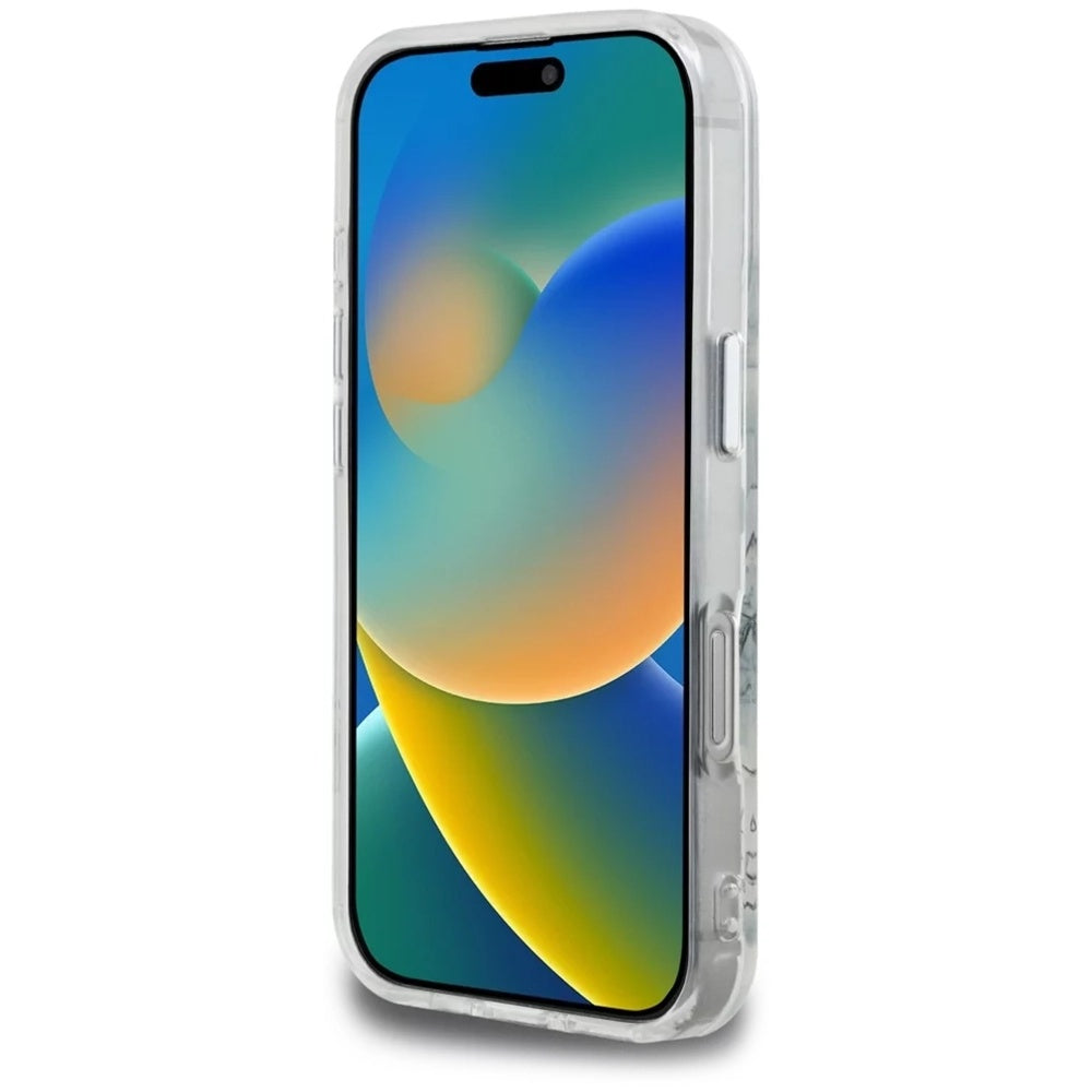 Tok Apple iPhone 16 Pro Max-hoz, Karl Lagerfeld, IML Sketched Graphic Logo, Átlátszó