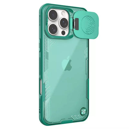 Tok Apple iPhone 16 Pro Max-hoz, Nillkin, Iceblade Prop (kamera kivágás nélkül), zöld