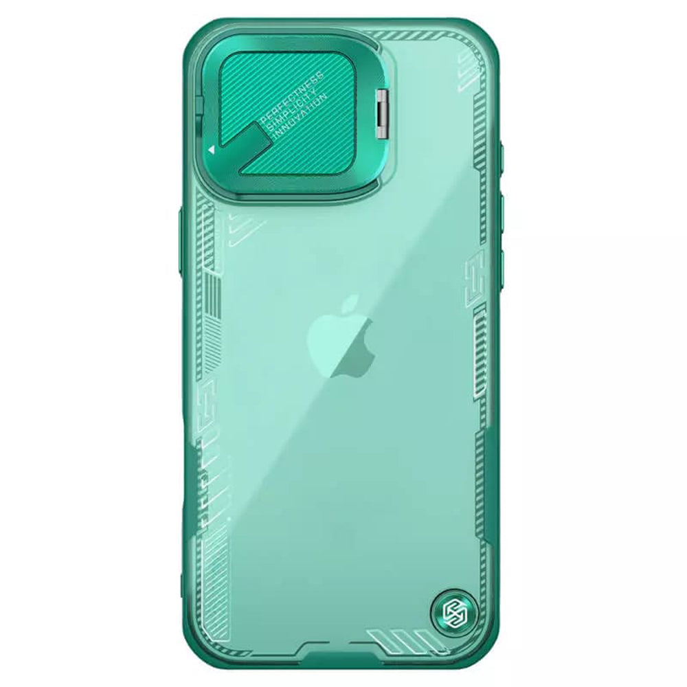 Tok Apple iPhone 16 Pro Max-hoz, Nillkin, Iceblade Prop (kamera kivágás nélkül), zöld