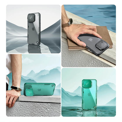 Tok Apple iPhone 16 Pro Max-hoz, Nillkin, Iceblade Prop (kamera kivágás nélkül), zöld