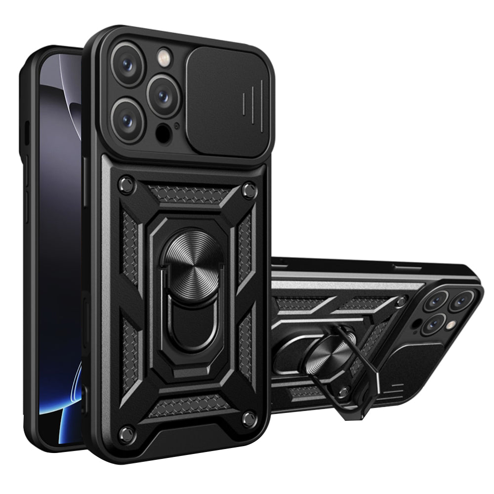 Tok Apple iPhone 16 Pro Max-hoz, Techsuit, CamShield, Fekete