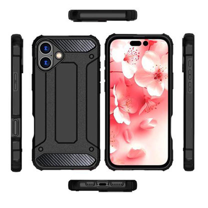 Case for Apple iPhone 16 Pro Max, Techsuit, Hybrid Armor, Black