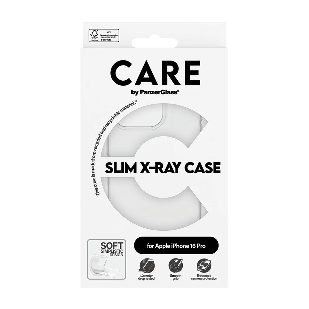 Tok Apple iPhone 16 Pro-hoz, PanzerGlass, Divatos, Átlátszó
