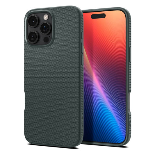 Tok Apple iPhone 16 Pro-hoz, Spigen, Liquid Air, Zöld ACS08119