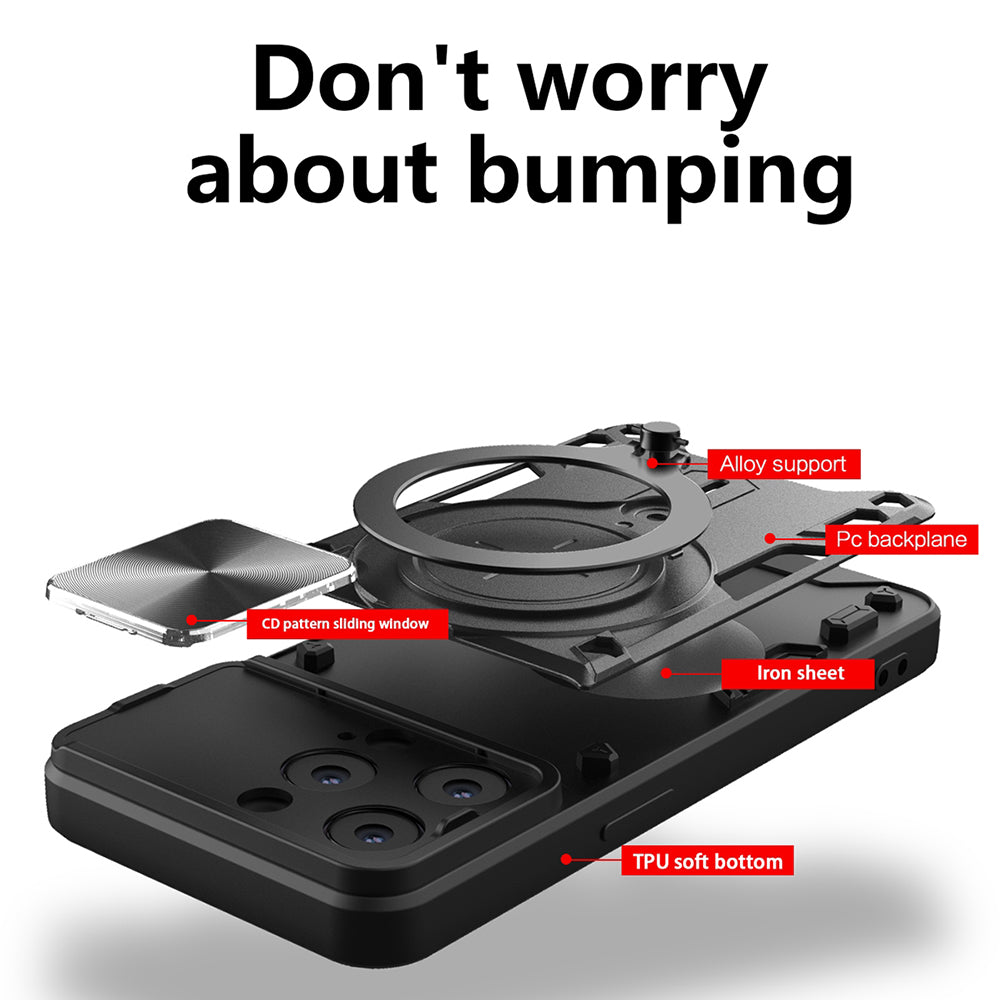 Tok Apple iPhone 16 Pro-hoz, Techsuit, CamGuard Pro, Fekete