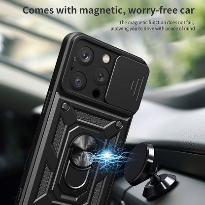 Tok Apple iPhone 16 Pro-hoz, Techsuit, CamShield, Fekete