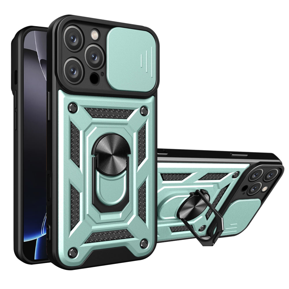 Tok Apple iPhone 16 Pro-hoz, Techsuit, CamShield, Zöld