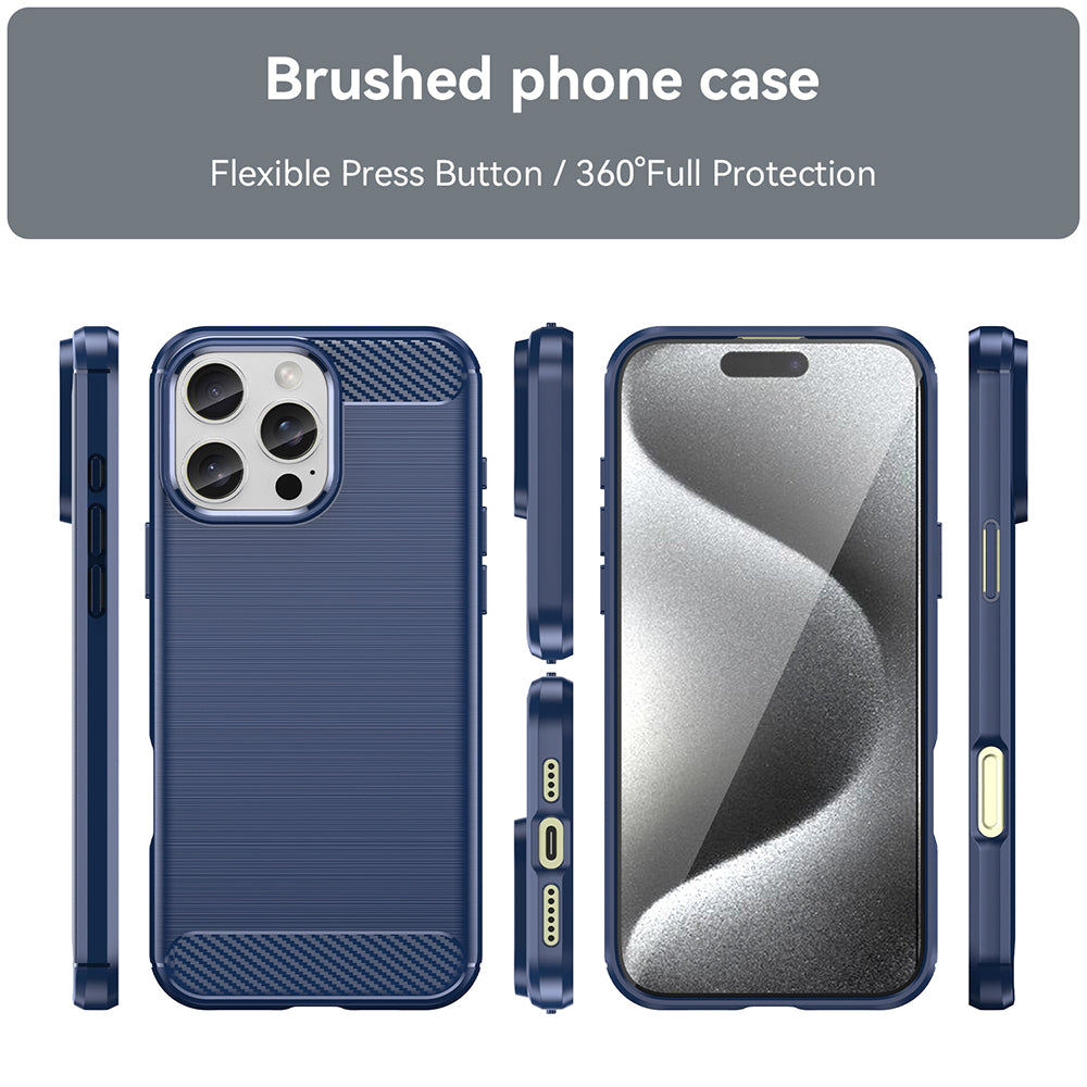 Tok Apple iPhone 16 Pro-hoz, Techsuit, karbon, kék
