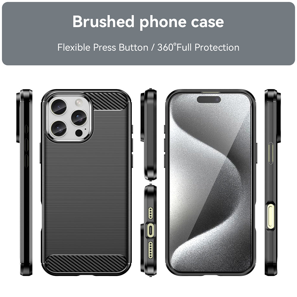 Tok Apple iPhone 16 Pro-hoz, Techsuit, karbon, fekete