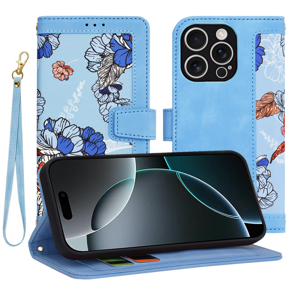 Tok Apple iPhone 16 Pro-hoz, Techsuit, FlipCraft, Kék