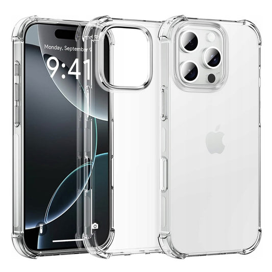 Tok Apple iPhone 16 Pro-hoz, Techsuit, Ütésálló Átlátszó (Nagy Lencse Nyílás), Átlátszó