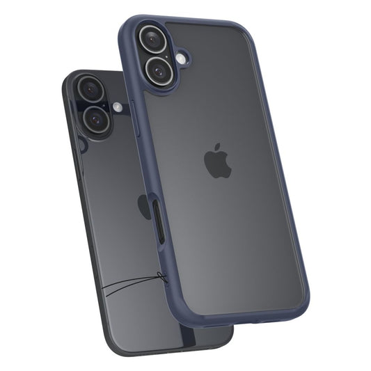 Tok Apple iPhone 16-hoz, Spigen, Ultra Hybrid, Tengerészkék