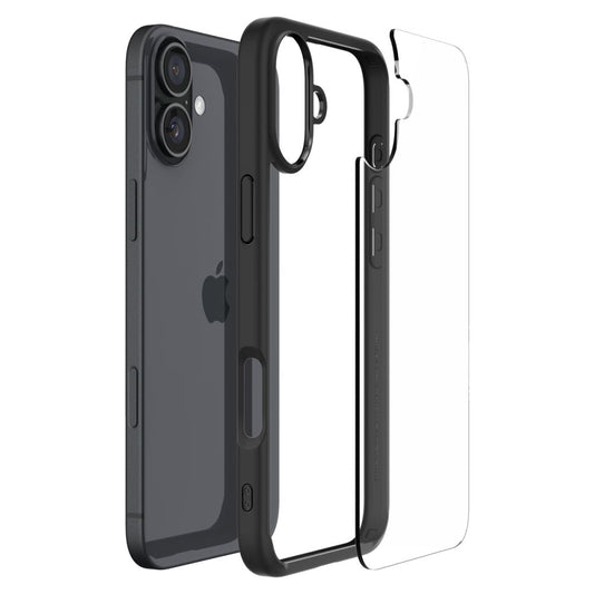 Tok a Apple iPhone 16-hoz, Spigen, Ultra Hybrid, Matt Fekete ACS08201
