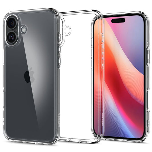 Apple iPhone 16 tok, Spigen, Ultra Hybrid, Átlátszó