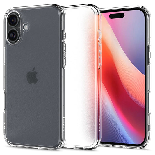 Tok a Apple iPhone 16-hoz, Spigen, Ultra Hybrid, Szatén átlátszó