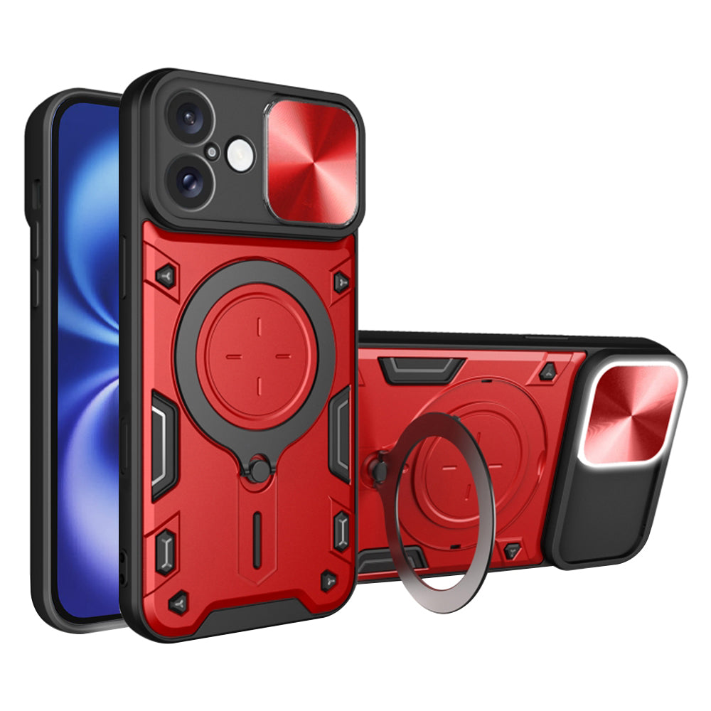 Apple iPhone 16 tok, Techsuit, CamGuard Pro, Piros