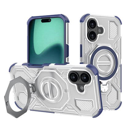 Tok Apple iPhone 16-hoz, Techsuit, Carbon Shield Pro, Kék
