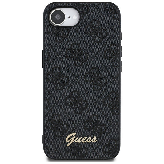 Tok a Apple iPhone 16e-hez, Guess, 4G Script Logo, Fekete