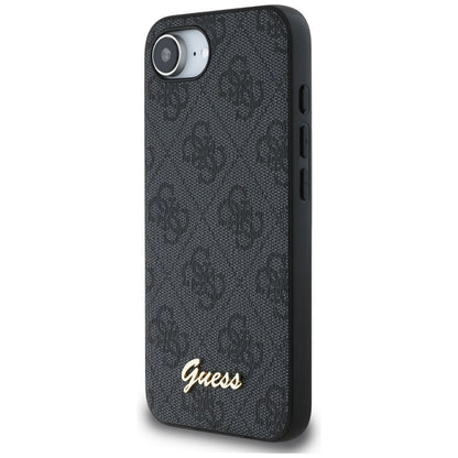 Tok a Apple iPhone 16e-hez, Guess, 4G Script Logo, Fekete