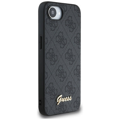 Tok a Apple iPhone 16e-hez, Guess, 4G Script Logo, Fekete