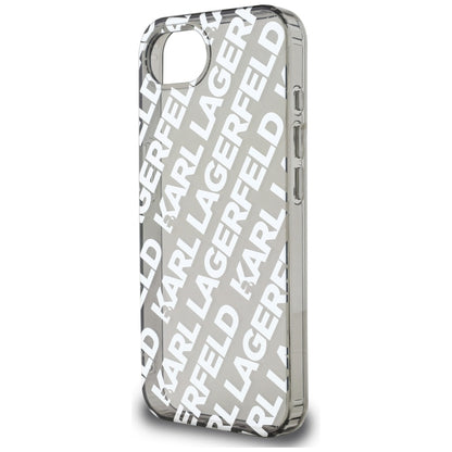 Tok Apple iPhone 16e-hez, Karl Lagerfeld, IML Luxury Silver Fullover Logo, Ezüst