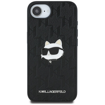 Tok Apple iPhone 16e-hez, Karl Lagerfeld, Monogram Choupette's Head, Fekete