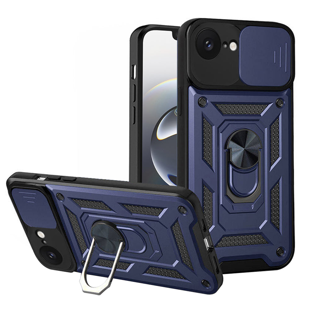 Tok Apple iPhone 17e / 16e-hez, Techsuit, CamShield, Kék