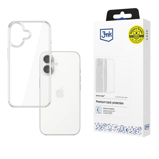 Tok Apple iPhone 17-hez, 3MK, Armor, Átlátszó