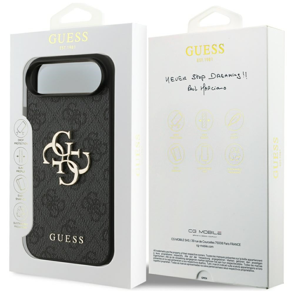 Tok Apple iPhone 17 Air-hoz, Guess, 4G Big Logo, Fekete