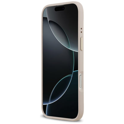 Tok Apple iPhone 17 Air-hoz, Guess, 4G Strass Logo és Nagy Pánt, Rózsaszín