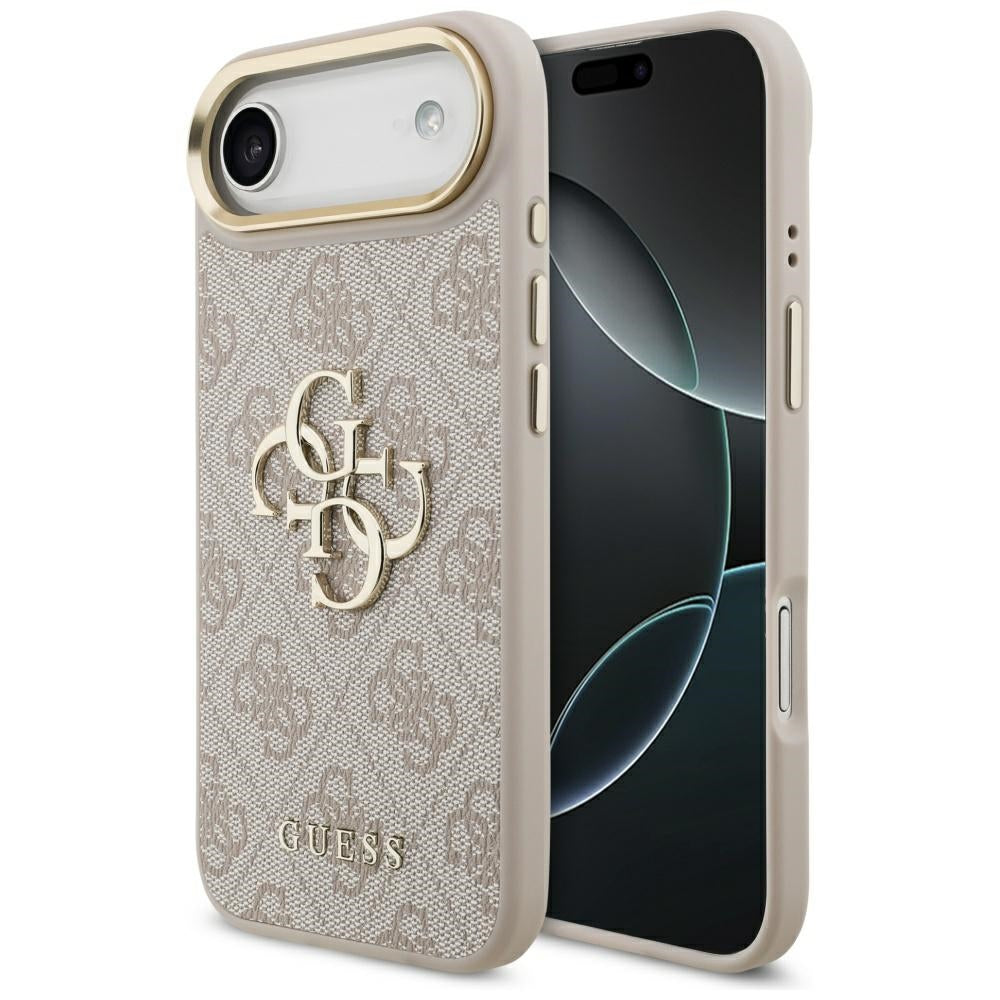 Tok Apple iPhone 17 Air-hoz, Guess, Big 4G Logo Classic, Arany Rózsaszín