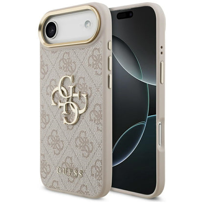 Tok Apple iPhone 17 Air-hoz, Guess, Big 4G Logo Classic, Arany Rózsaszín