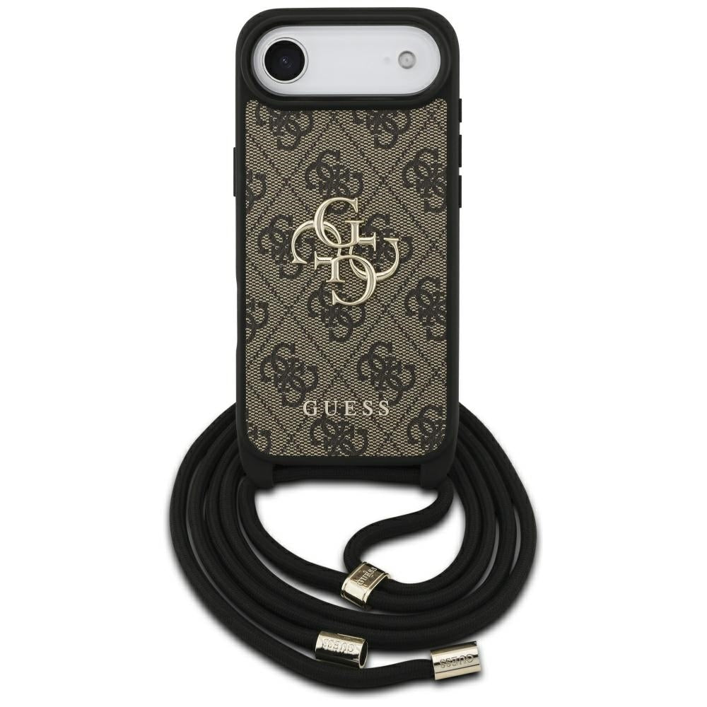 Tok a Apple iPhone 17 Air-hoz, Guess, Crossbody Cord 4G Big Log, barna